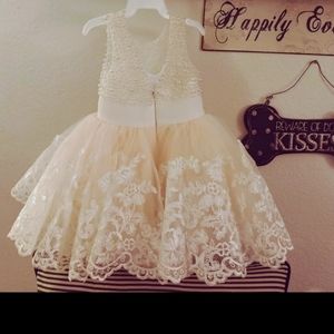 Flower girl mini wedding dress Birthday, Baptism